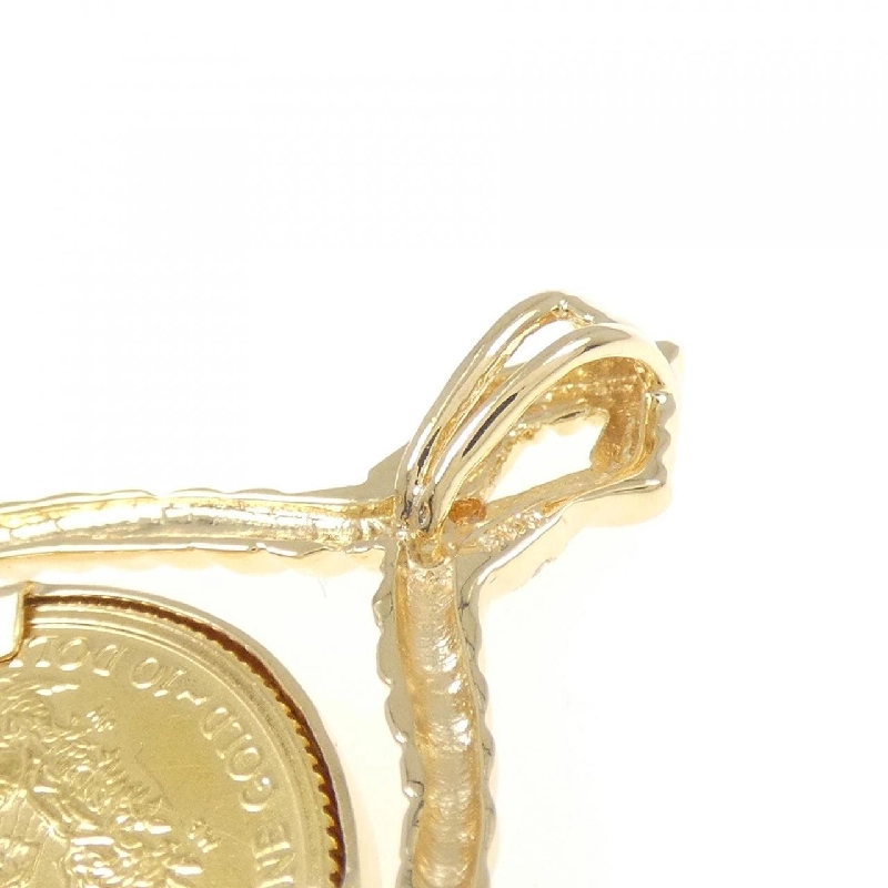 K18YG(枠) Nhẫn kim cương đồng xu 0.13CT - Hàng hiệu Chính hãng 864222