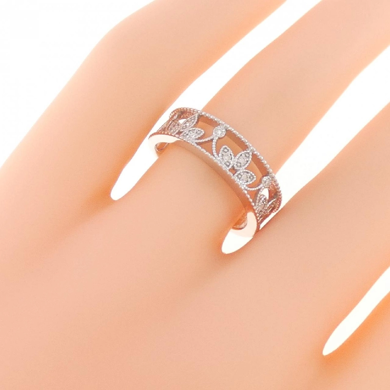 Nhẫn kim cương K18WG 0.06CT 669396