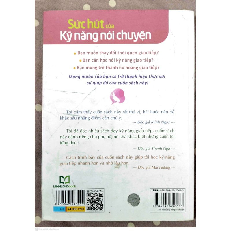 Sách: Sức hút của kỹ năng nói chuyện, mới 80% 71237