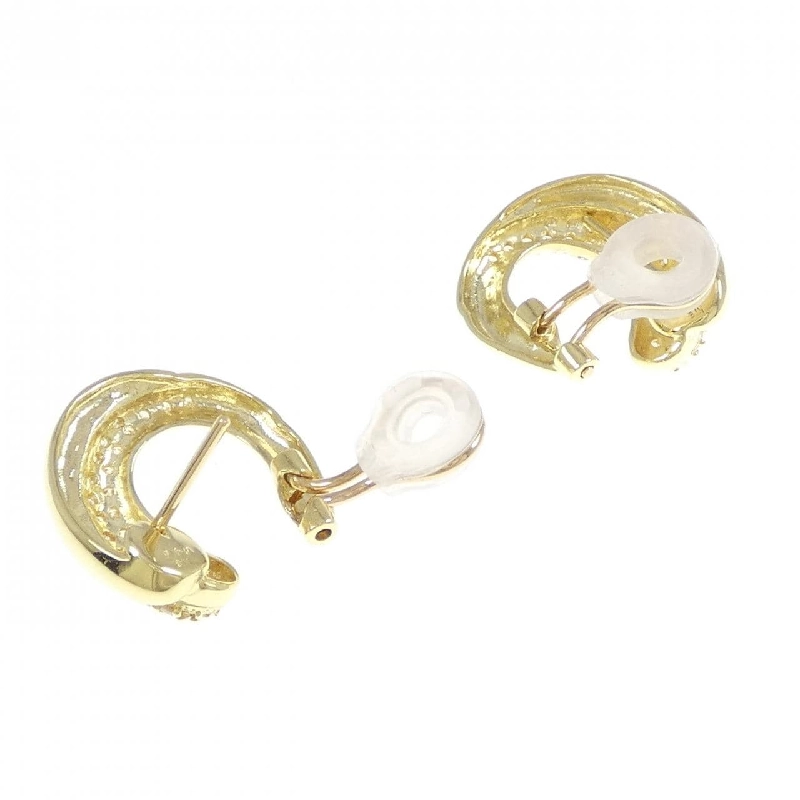 K18YG Bông tai/Khuyên tai kim cương 0.90CT - Hàng hiệu Chính hãng 870919