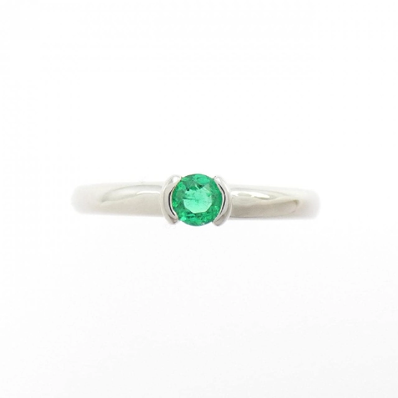 Nhẫn Emerald PT900 0.14CT - Hàng hiệu Chính hãng 848175