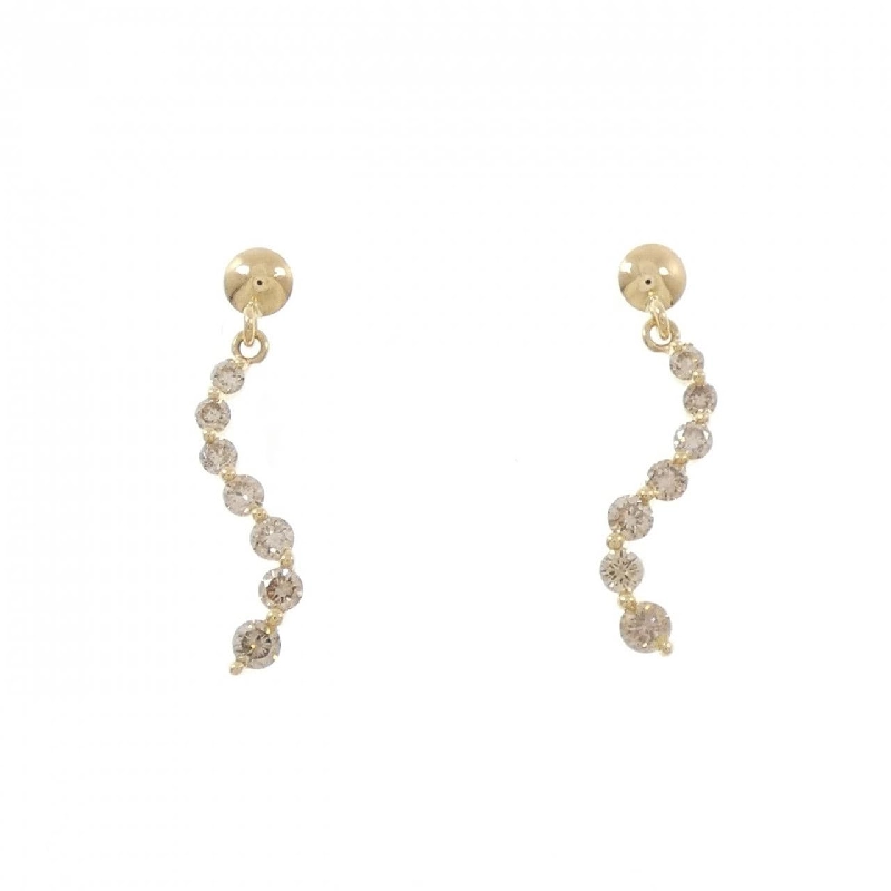 K18YG Bông tai kim cương 0.28CT - Hàng hiệu Chính hãng 867424