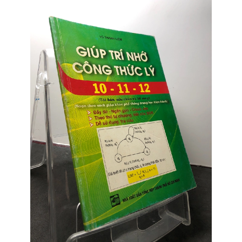 Giúp trí nhớ công thức lý 10 11 12 2012 mới 70% bẩn nhẹ rách góc Vũ Thanh Liêm HPB3108 GIÁO TRÌNH, CHUYÊN MÔN 271498