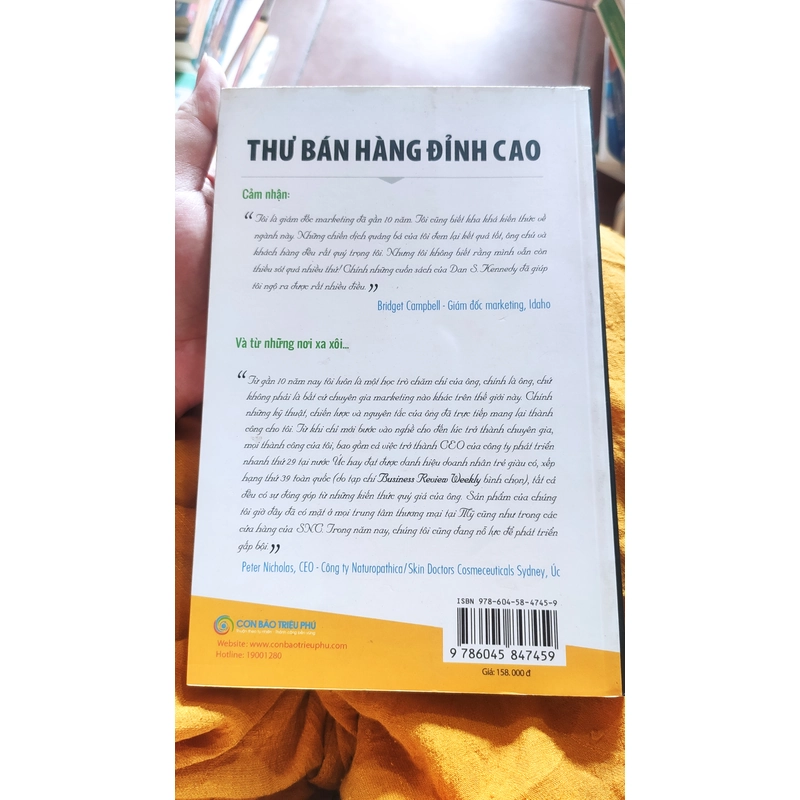 Sách Thư Bán Hàng Đỉnh Cao - Den.S Kenneny - Còn Dùng Tốt 304845