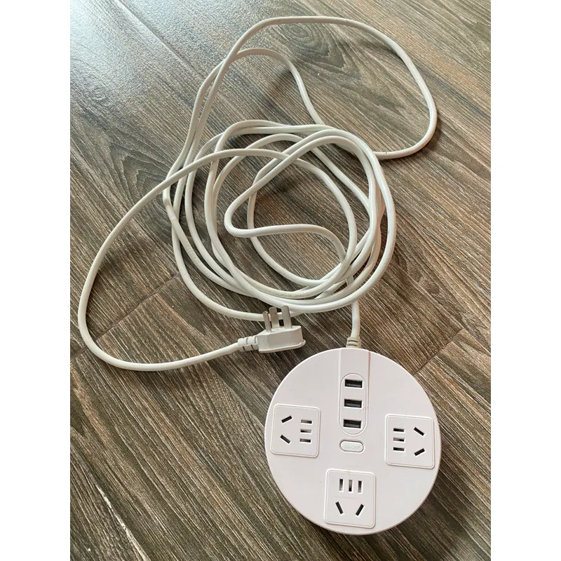 Ổ CẮM ĐIỆN CAO CẤP TRÒN - 3 Ổ ĐIỆN + 3 USB 2,8 MÉT CHỐNG GIẬT AN TOÀN*TẶNG QUÀ 0Đ*FREESHIP 604754