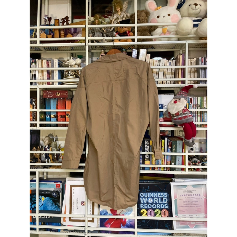 Áo Sơ Mi nâu, Zanzea, Size M 521319