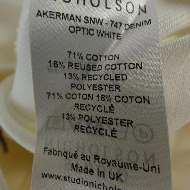 Quần jeans STUDIO NICHOLSON AKERMAN SNW - Hàng hiệu Authentic 819448