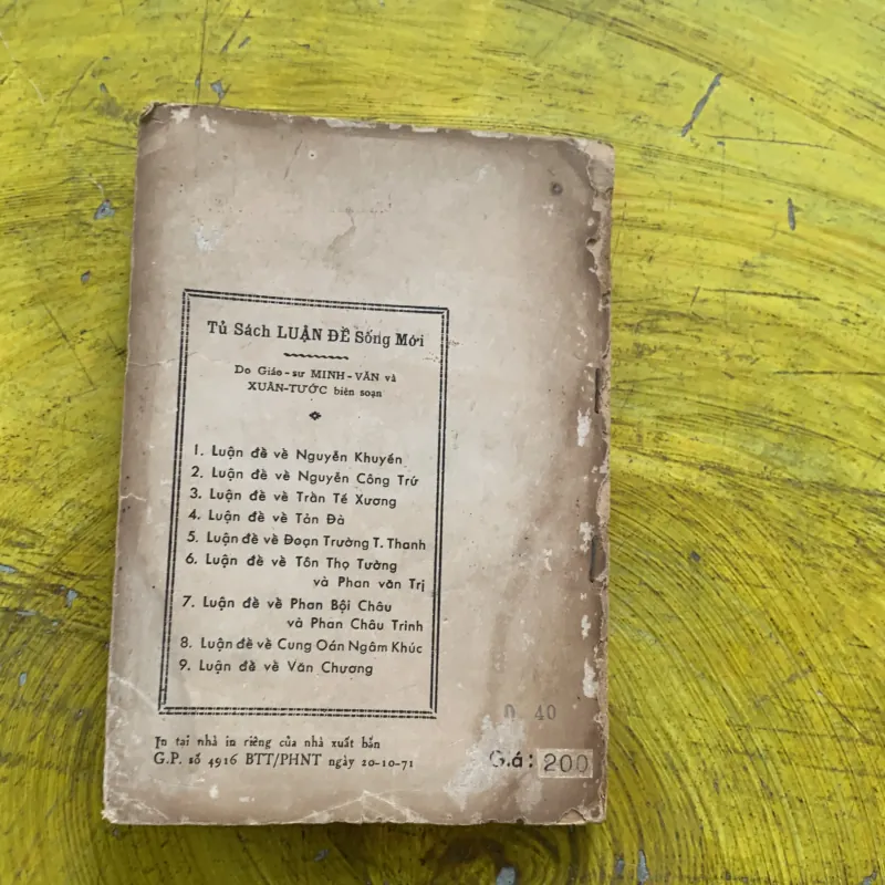 LUẬN ĐỀ VĂN CHƯƠNG - minh văn & xuân tước 936552