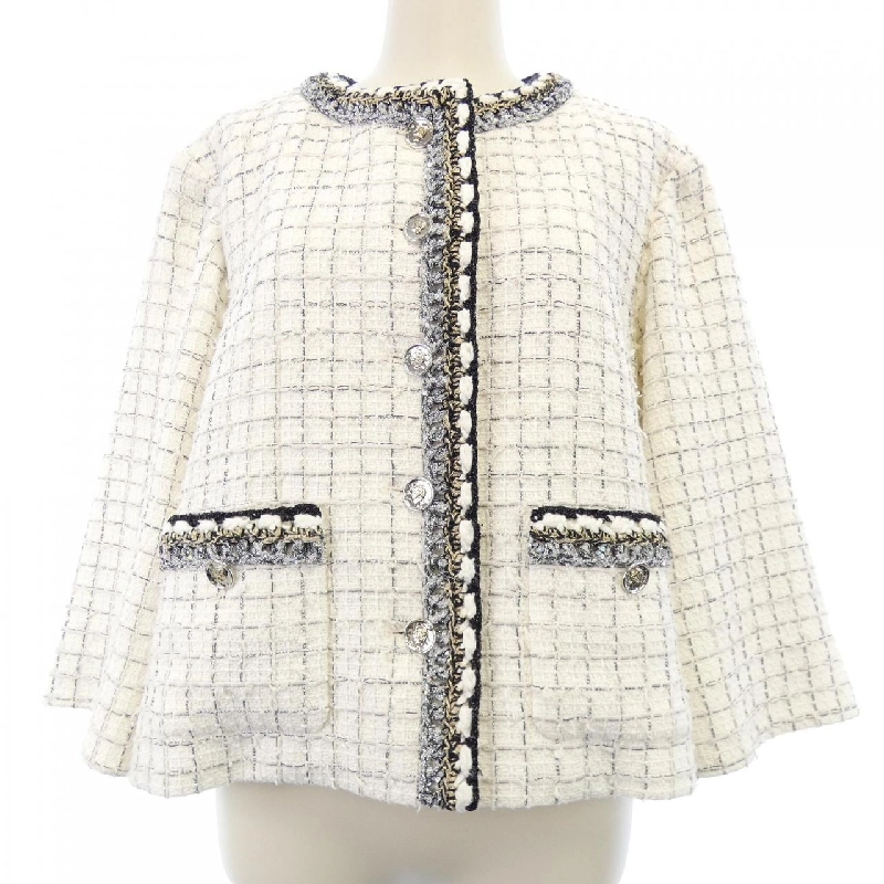 Jacket không cổ CHANEL LOOK4 P79364V71556 25S - Hàng hiệu Chính hãng 819842