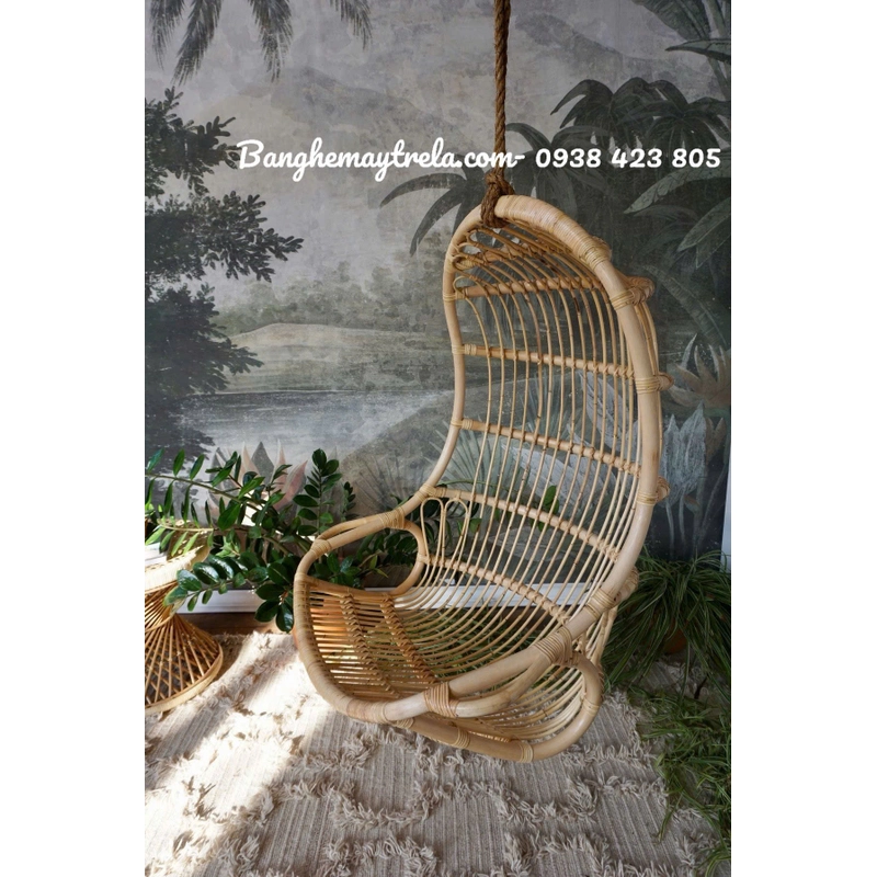 Ghế xích đu mây treo thư giãn 451560