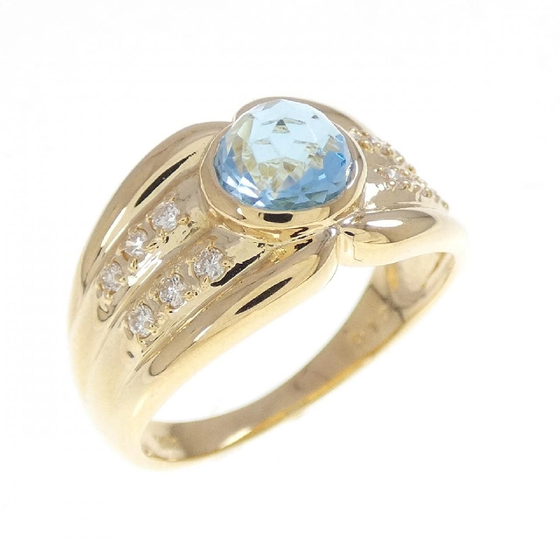 Nhẫn Blue Topaz K18YG - Hàng hiệu Chính hãng 849209