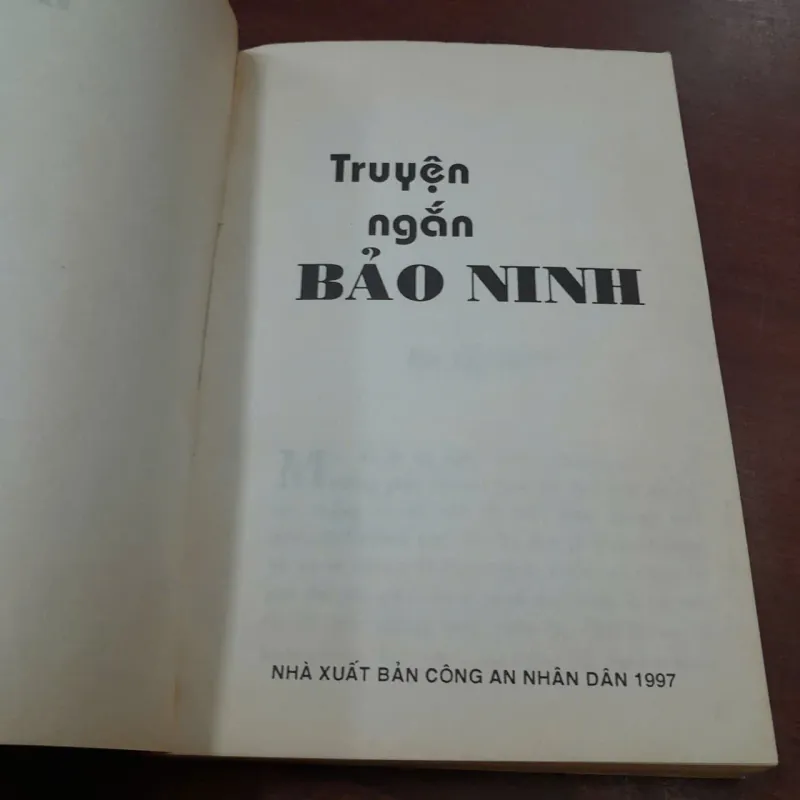 TRUYỆN NGẮN BẢO NINH 762766