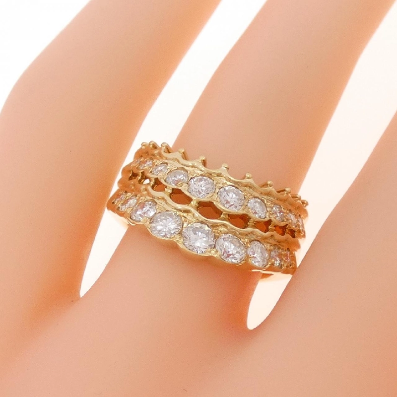 Nhẫn kim cương 750YG 0.90CT 670576