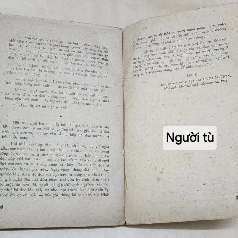 Tiểu thuyết NGƯỜI TÙ  708918