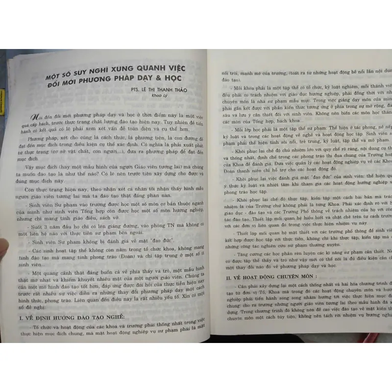 KỶ YẾU HỘI THẢO ĐỔI MỚI PHƯƠNG PHÁP DẠY HỌC Ở TRƯỜNG ĐẠI HỌC SƯ PHẠM 696865