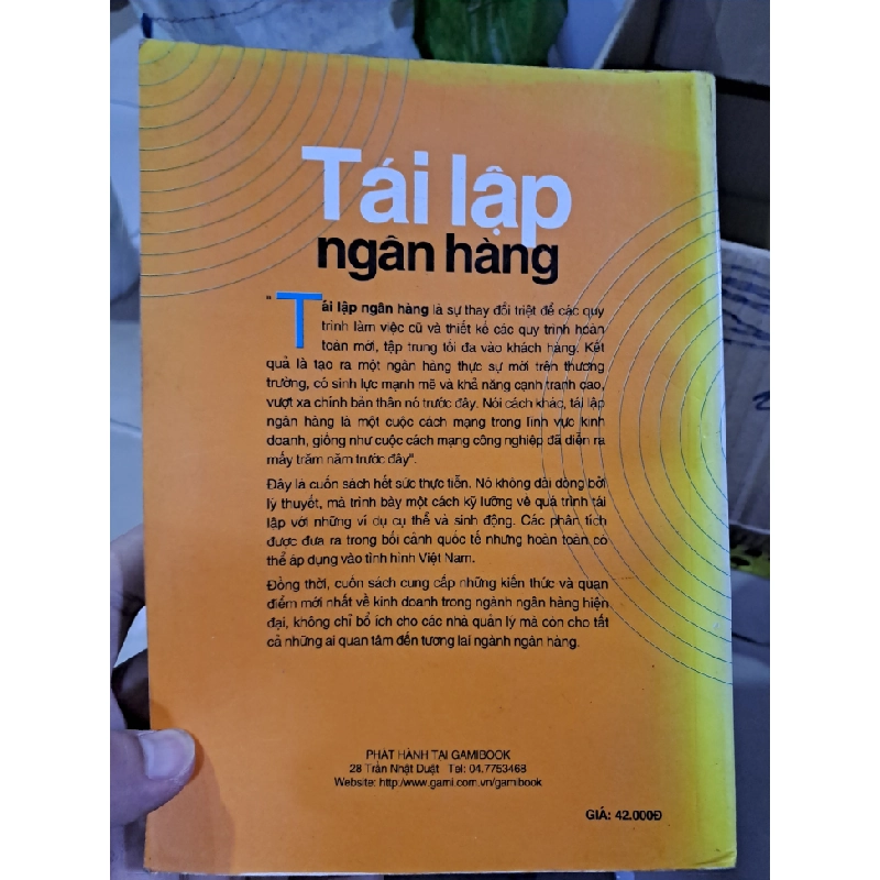 Tái lập ngân hàng mới 80% ố bạc màu bìa 2003 HCM0308 QUẢN TRỊ 523994