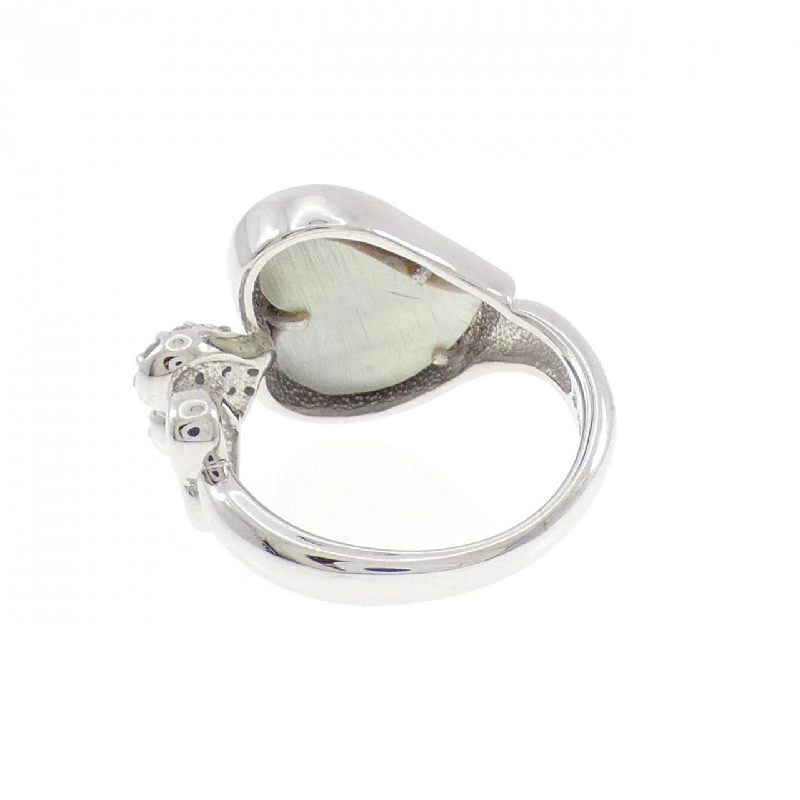 K18WGB Nhẫn hình trái tim Mẹ ngọc trai - Hàng hiệu Chính hãng 850207