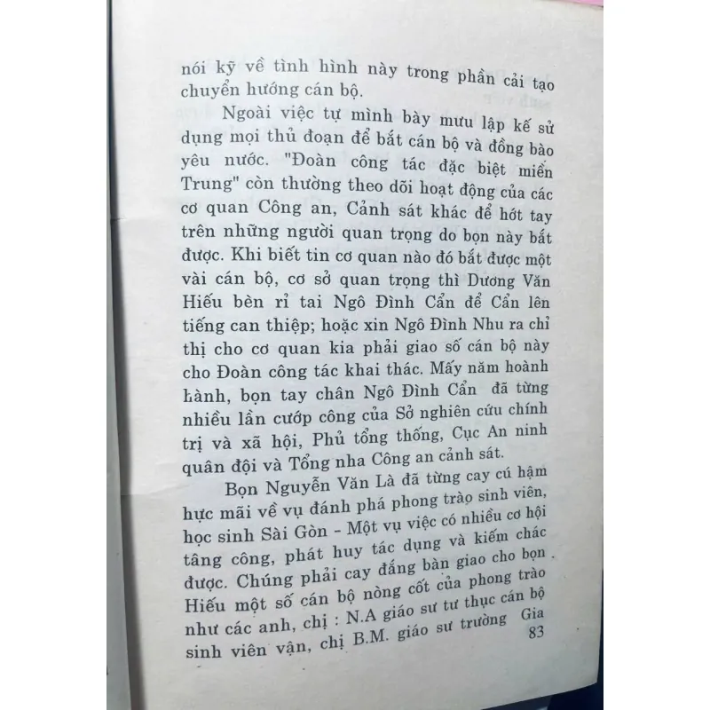 SÁCH ĐOÀN MẬT VỤ CỦA NGÔ ĐÌNH CẨN 700698
