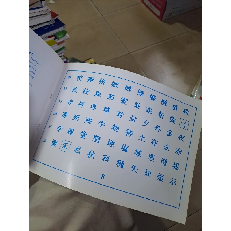 Bảng hán tự sơ cấp mới 90% Trường Nhật Ngữ Đông Du HCM0808 HỌC NGOẠI NGỮ 527076