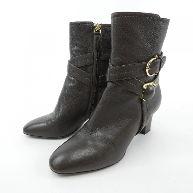 【Mã giảm giá】Salvatore Ferragamo SALVATORE FERRAGAMO Giày boot 664466