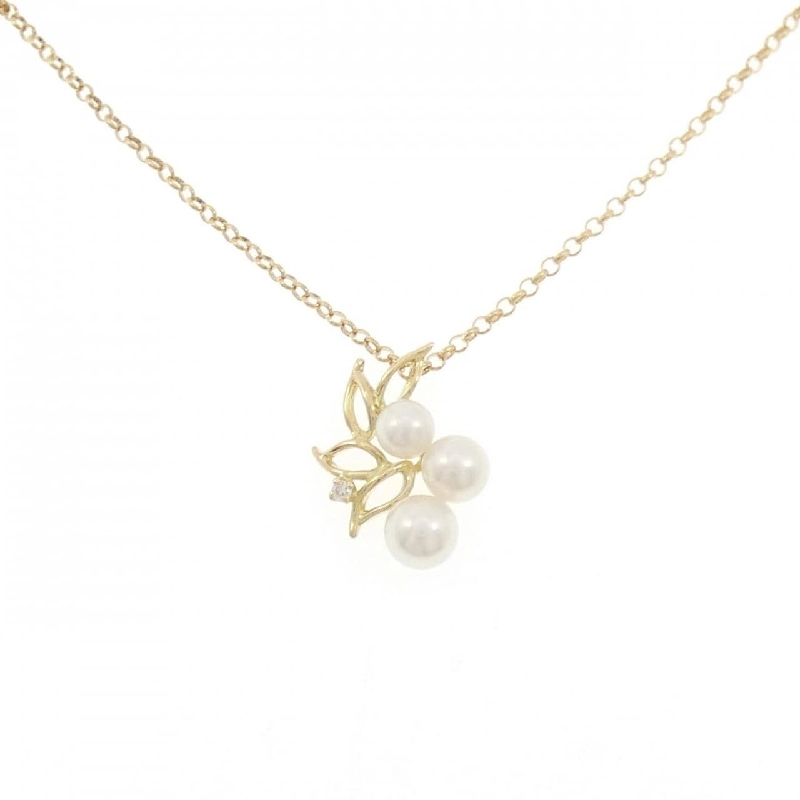 K18YG Ngọc trai Akoya Dây chuyền - Hàng hiệu Chính hãng 857021