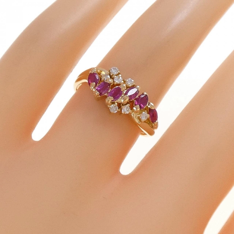 Nhẫn Ruby K18YG - Hàng hiệu Chính hãng 847864