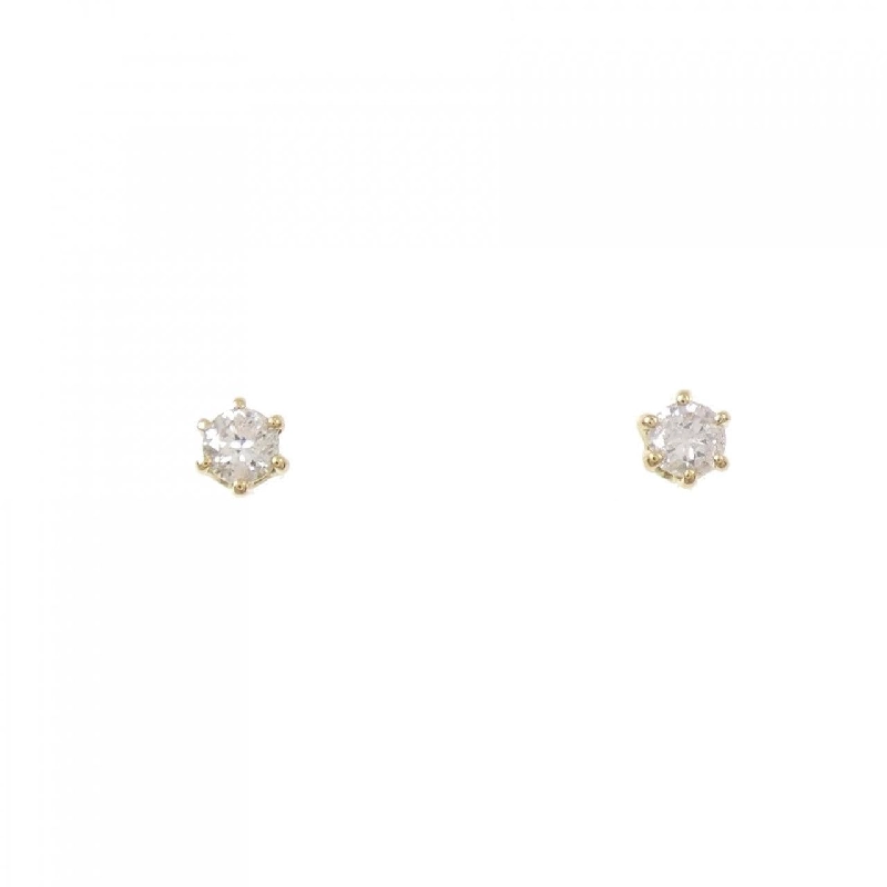 K18YG Solitaire Bông tai Kim cương - Hàng hiệu Chính hãng 865170