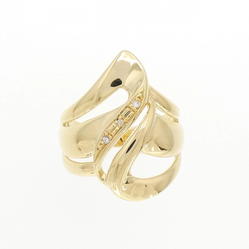 Nhẫn kim cương K18YG 0.02CT 669785