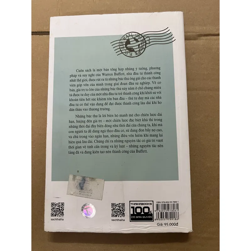Luật Của Warren Buffett (Có ẩm góc như hình) 740144