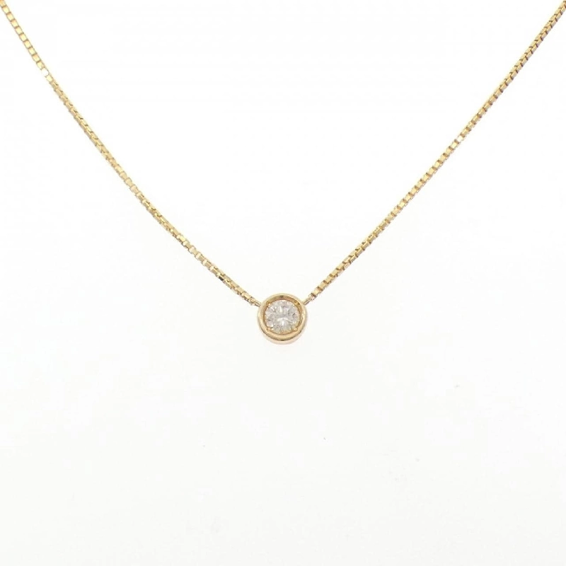 K18YG Solitaire Dây chuyền kim cương 0.50CT - Hàng hiệu Chính hãng 859197