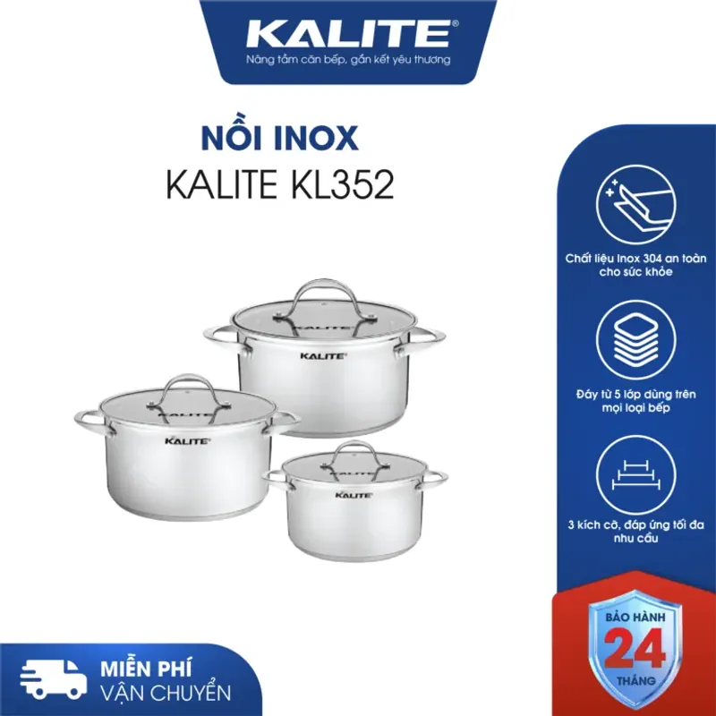 Nồi Đáy Từ 5 Lớp: KALITE KL352 – Bí Quyết Nấu Ăn Chuyên Nghiệp Cho Mọi Nhà! 732625