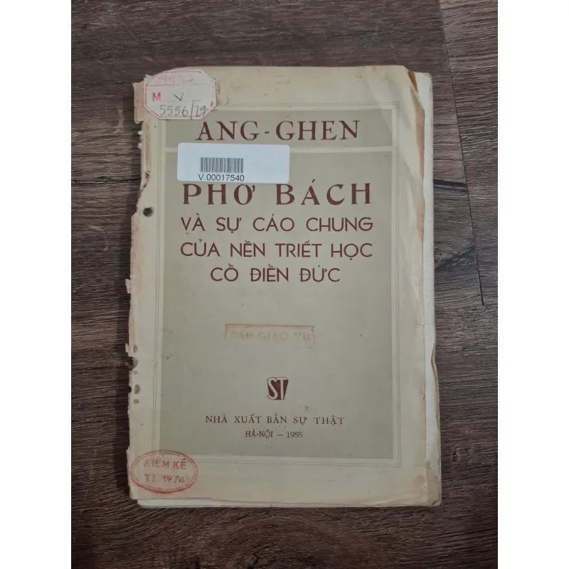 PHÔ BÁCH VÀ SỰ CÁO CHUNG CỦA NỀN TRIẾT HỌC CỔ ĐIỂN ĐỨC - PH. ĂNG-GHEN 726299