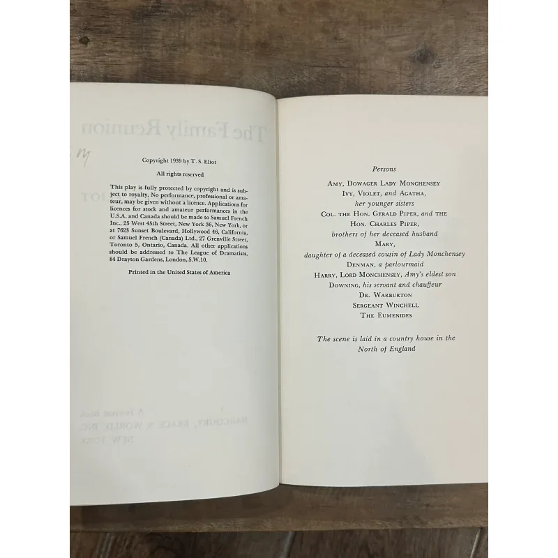 The Family Reunion - T.S. Eliot 731659