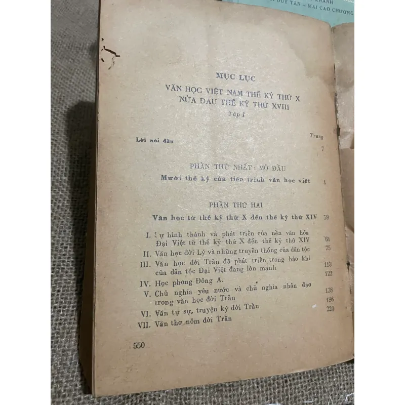 VĂN HỌC VIỆT NAM THẾ KỶ THỨ X -NỬA ĐẦU THẾ, KỶ THỨ XVIII TẬP 1 & 2 570336