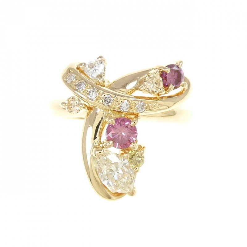 Nhẫn kim cương K18YG 0.350CT 667731