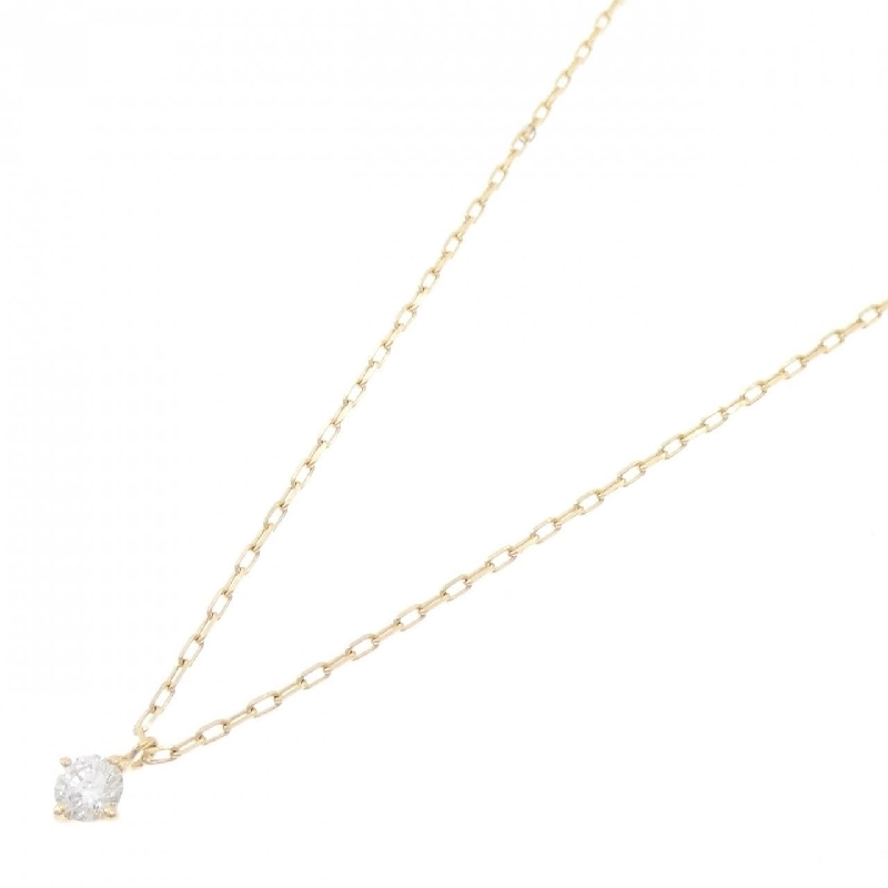 K18YG Solitaire Dây chuyền kim cương 0.1CT - Hàng hiệu Chính hãng 861894