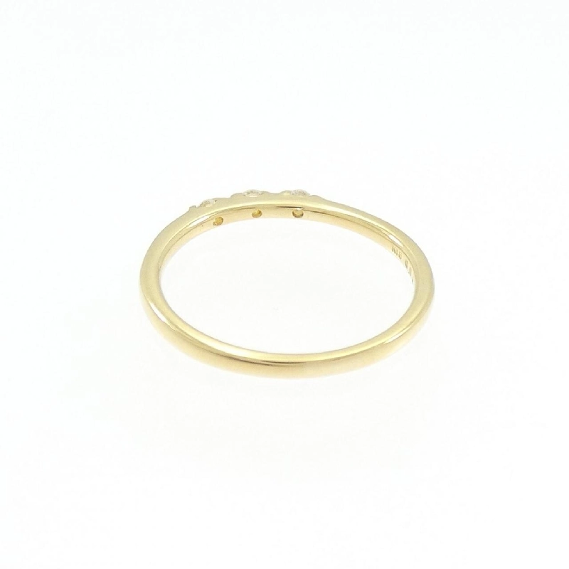 Nhẫn hồng ngọc ba viên K18YG - Hàng hiệu Authentic 850788