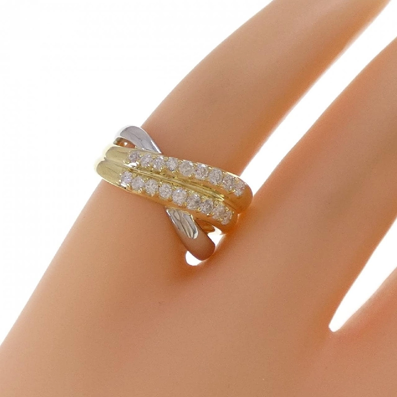 Nhẫn kim cương K18YG/PT900 0.30CT - Hàng hiệu Chính hãng 850428