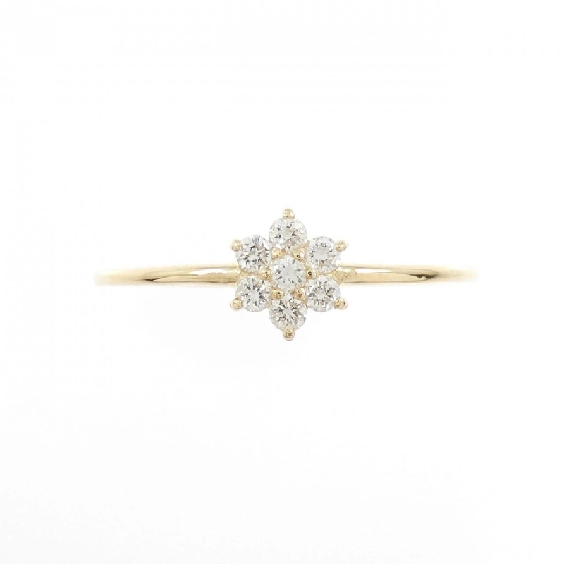 Nhẫn kim cương hoa K18YG 0.10CT - Hàng hiệu Chính hãng 852636