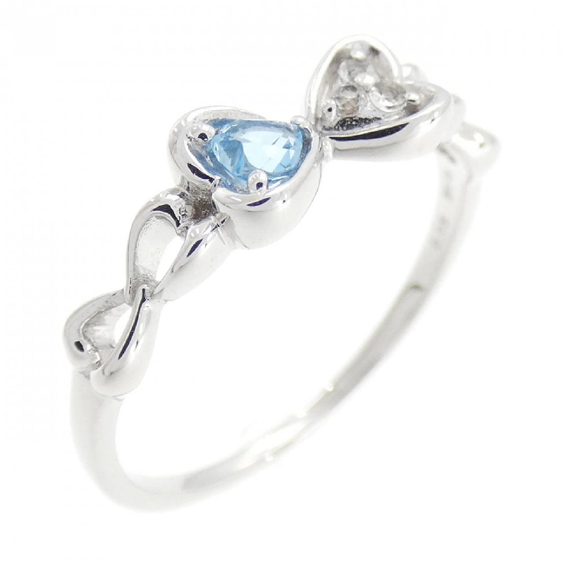 Nhẫn Blue Topaz K10WG 0.13CT 667665