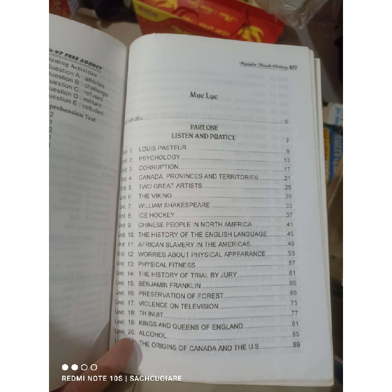 Listening practice volume 3 - Thanh Chương 2011 mới 80% ố Sách tự học tiếng Anh HCM2702 930209