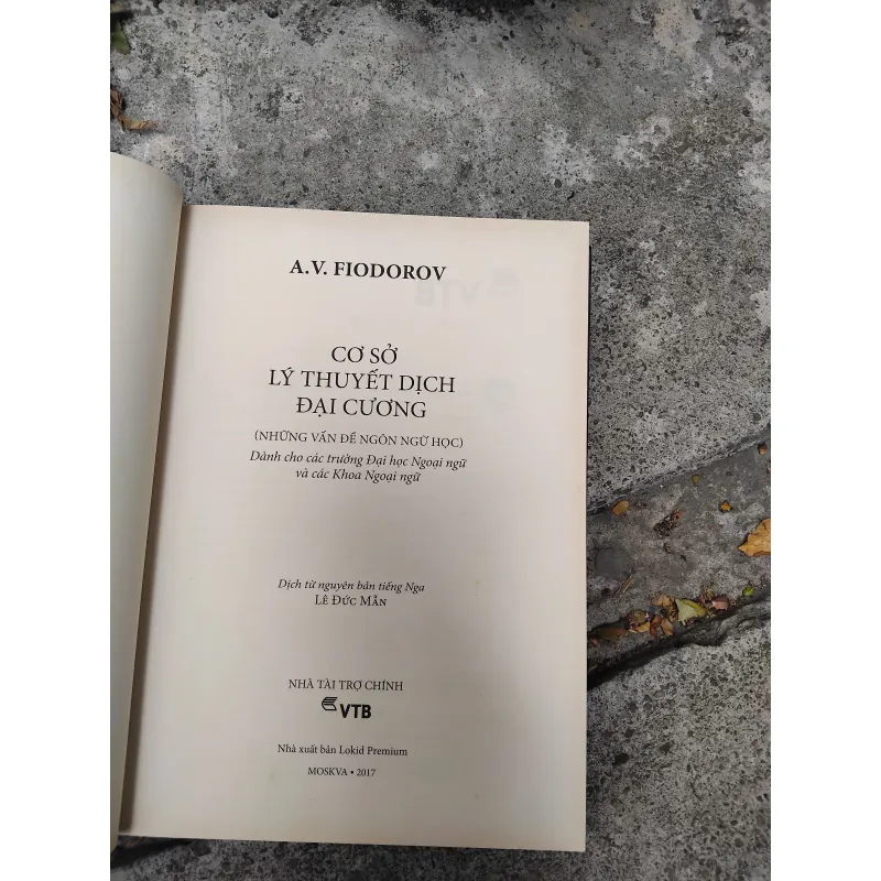 Cơ sở lý thuyết dịch đại cương của Andrey Fiodorov 1019239