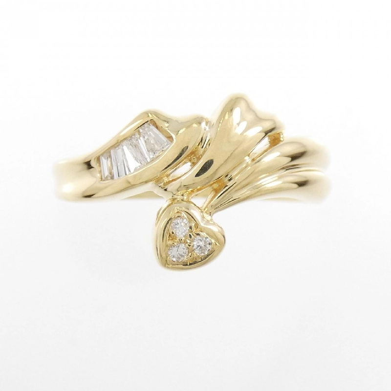 Nhẫn kim cương hình trái tim K18YG 0.11CT 670218