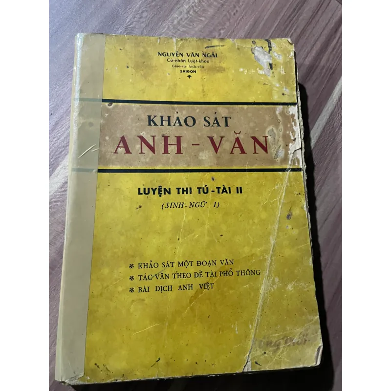 ANH - VĂN LUYỆN THI TÚ -TÀI II KHẢO SÁT MỘT ĐOẠN VĂN -SÁCH TIẾNG ANH TR75 674548