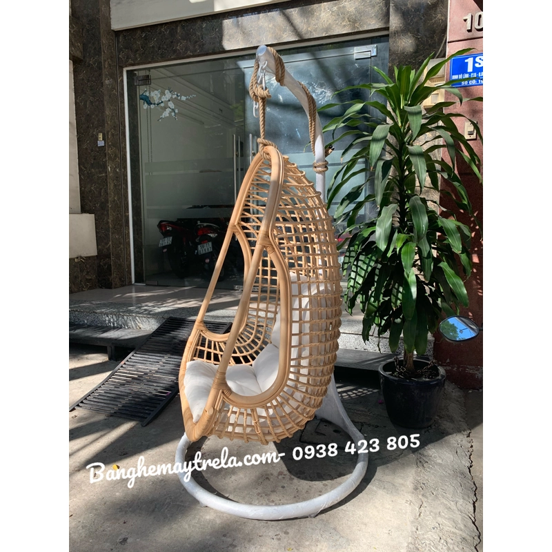 Ghế xích đu mây đan caro 463109