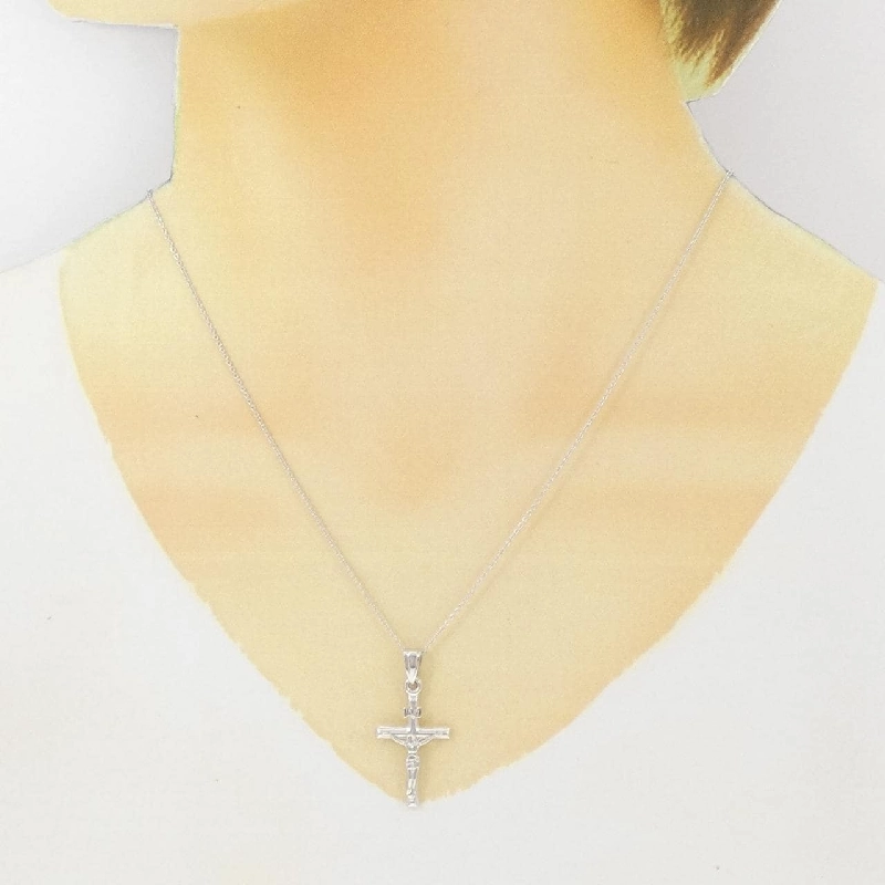 K18WG Dây chuyền hình chữ thập - Hàng hiệu Authentic 859617