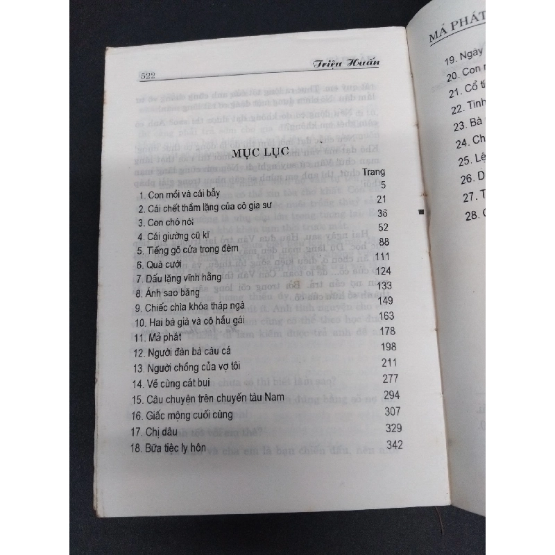 Mả phát mới 70% bẩn bìa, ố vàng 2001 HCM2110 Triệu Huấn VĂN HỌC 917965