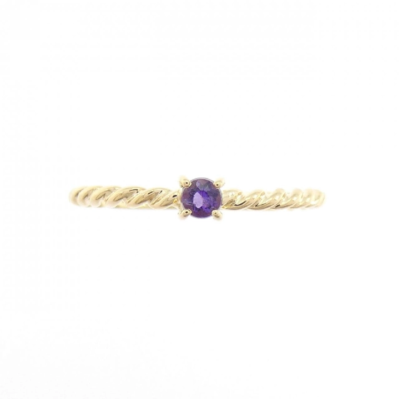 Nhẫn Amethyst K18YG - Hàng hiệu Authentic 850135