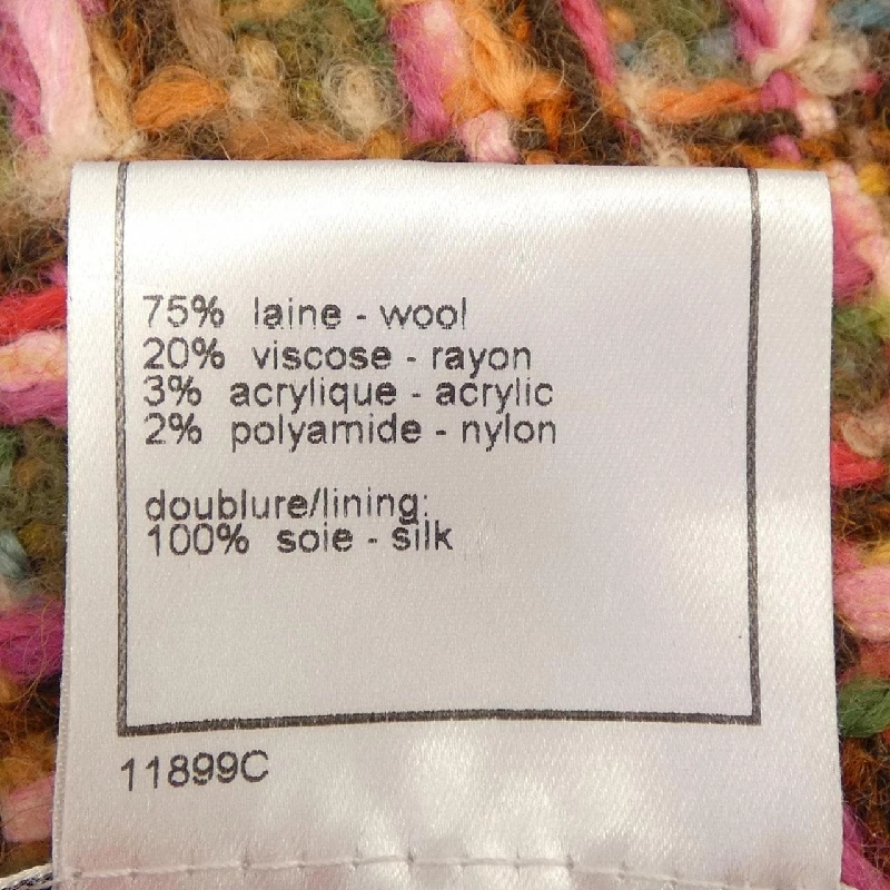 【Mã giảm giá】【Cổ điển】Áo khoác không cổ CHANEL 637298