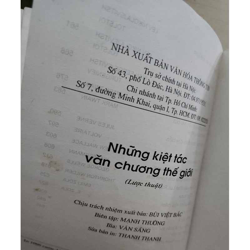 Sách Những kiệt tác văn chương thế giới của Trần Mạnh Thường 542973